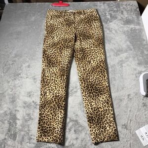 Frame Womens Leopard Print Cropped Trousers Size‎ 0 (Tailored to 27 Inseam) 28W